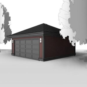 Adaptive House Plans, Elizabethan 2 car garage plan