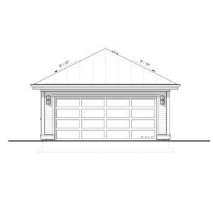 Adaptive House Plans, Elizabethan 2 car garage plan | 20x20 Garage