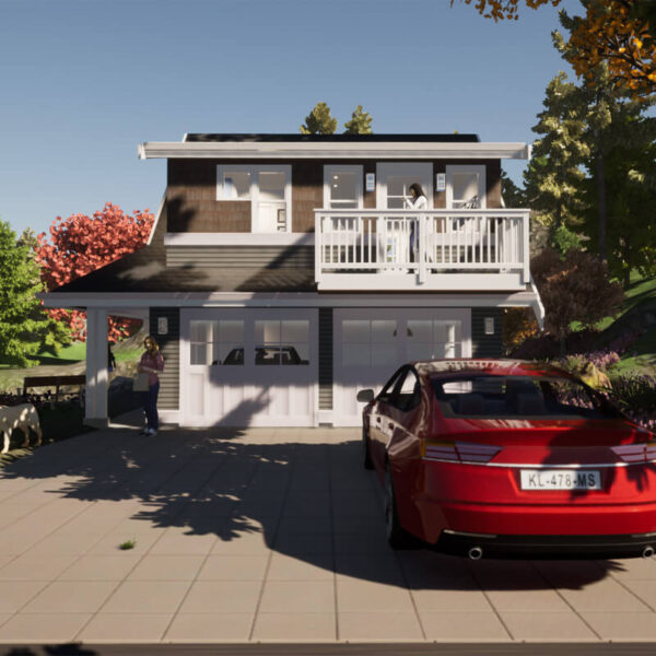 The Cooper Two-Car Garage & One-Bedroom Carriage House