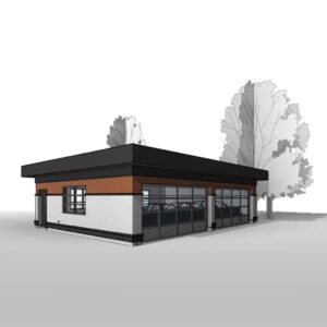 Adaptive House Plans & Blueprints - The Modernist Four-Car Garage, a West Coast modern garage plan
