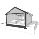 Craftsman two-car garage - Adaptive House Plans