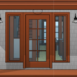 Garibaldi Cabin cottage craftsman front door details