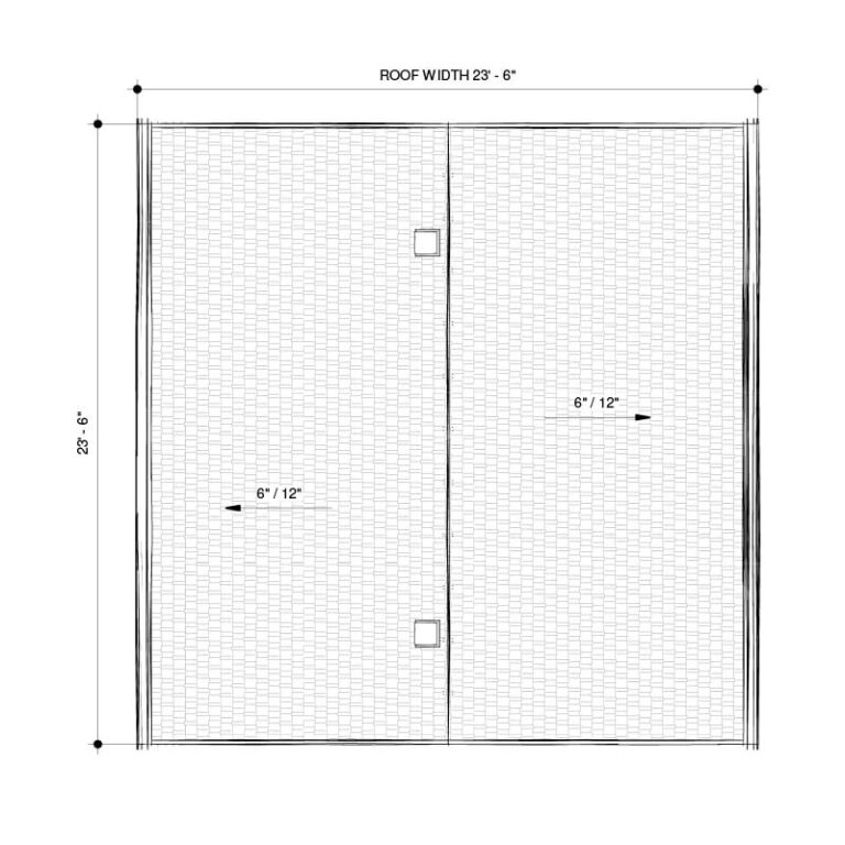 20′ x 20′ Two-Car Garage Plan | Victorian Style Detached Blueprint