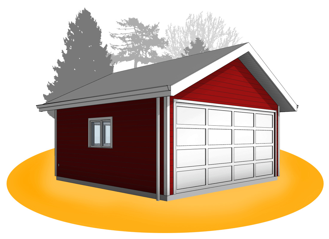 Victorian 20 X20 Detached Two Car Garage Plans Are Ready To Download