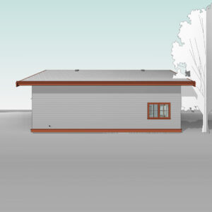 Adaptive House Plans - Craftsman Two-Car Garage with RV Parking Blueprint