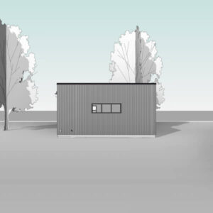 One-Car Garage Modern Floor Plan | Cube 12' x 20' Garage