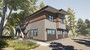custom two-bedroom 3-car garage carriage house. Laneway House Floor Plans from Adaptive House Plan