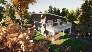 The Cooper Two-Car Garage & One-Bedroom Carriage House. Laneway House Floor Plans from Adaptive House Plan