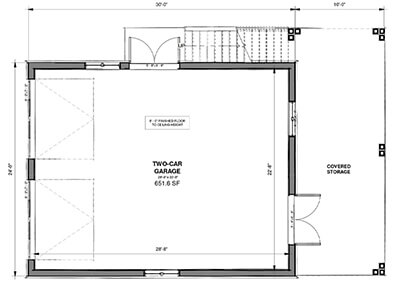 The Cooper – Garage floor plan