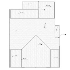 carriage house plans - Roof Plan | Permit Ready House Plans