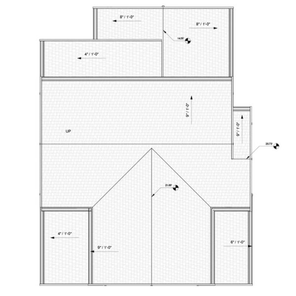 carriage house plans - Roof Plan
