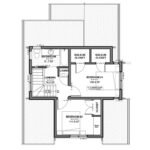 carriage house plans - Upper floor plan