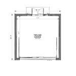 West Coast modern two-car garage floor plan