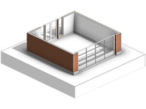 Interior aerial perspective of the West Coast Two-Car Garage plan