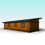 One story & two bedroom carriage house blueprint. Adaptive House Plans