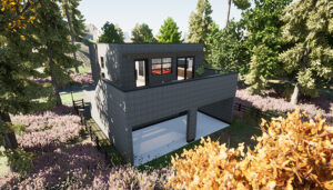 The CUBE - 28' x 33' Garden Suite & Two-Car Garage. A Laneway House Toronto | Garden Suite & Two-Car Garage Plan