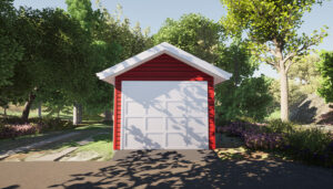 Small 1-car garage plan. Adaptive House Plans. Classic garage design