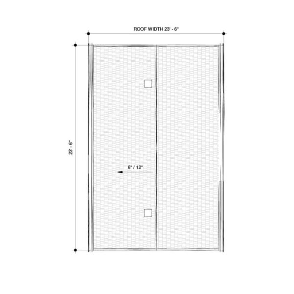 Floor plan - inexpensive, small garage plan. The Victorian Garage Blueprint. Adaptive House Plans