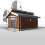 West Coast One-Car Garage. A small one-car garage plan. Permit ready & customizable - Adaptive House Plans
