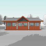 Craftsman three-car garage blueprint. A large garage plan with Craftsman-style. Measuring 36'x20' it will easily fit three cars. Adaptive House Plans