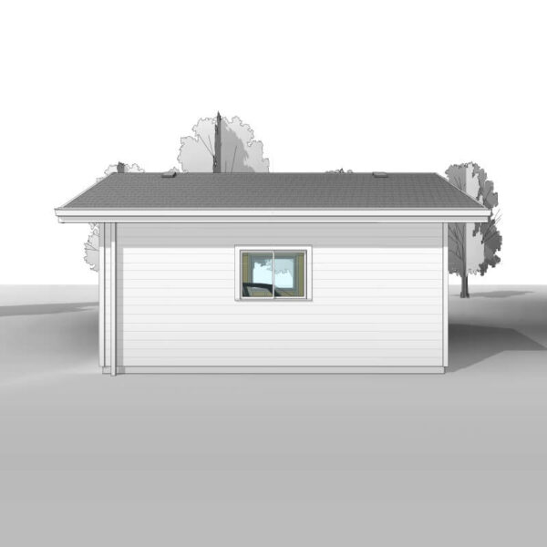 Small 1-car garage plan. Adaptive House Plans
