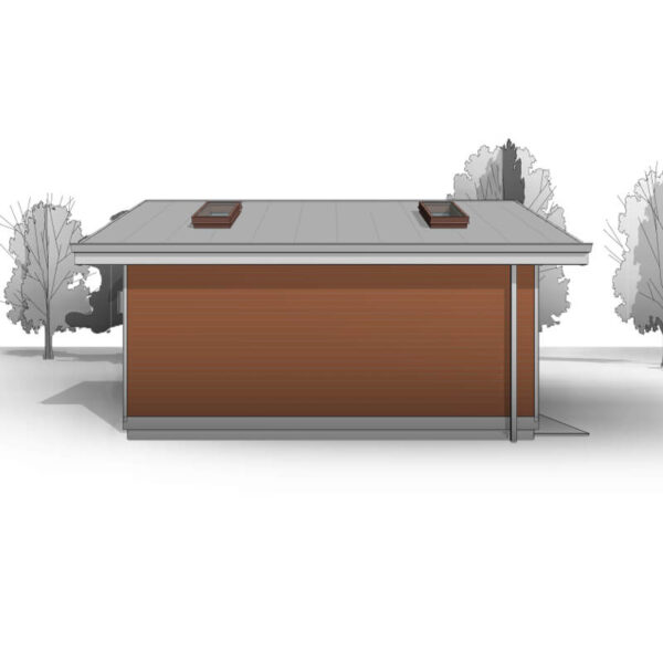 West Coast One-Car Garage blueprint. Permit ready & customizable - Adaptive House Plans