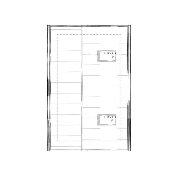 West Coast 1-Car Garage blueprint. A customizable, permit ready garage plan - Adaptive House Plans