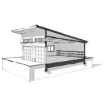 Large detached garage plan. 3-car garage plan. Eastsider Three-Car Garage Blueprint. Adaptive House Plans