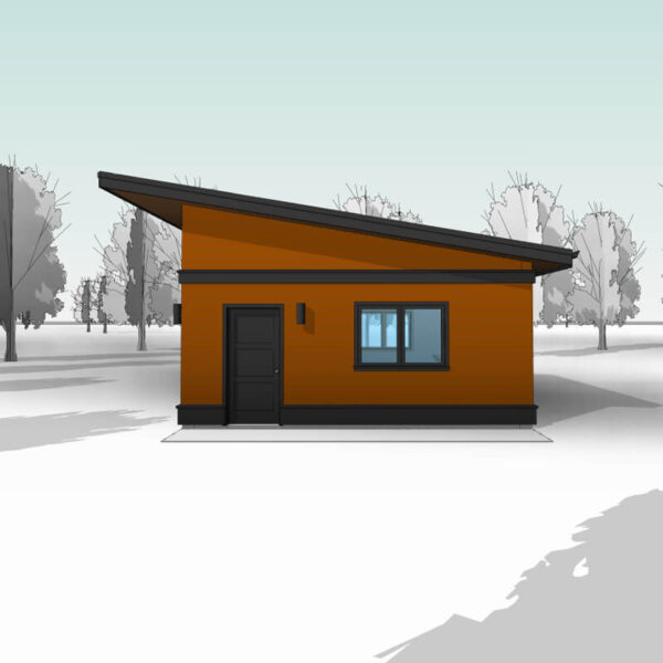 Eastsider – 20′ x 20′ Detached 2-Car Garage Blueprint - Customizable, Permit Ready House Plans in Canada - Adaptive House Plans