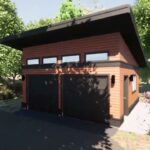 2-Car Garage Plan | Eastsider 20' x 20' Detached Two-Car Garage | Adaptive House Plans
