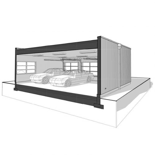 3D-section-modern-3-car-garage-design