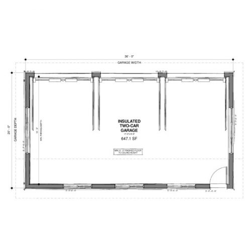 Adaptive House Plans Saltbox 3 car garage plan